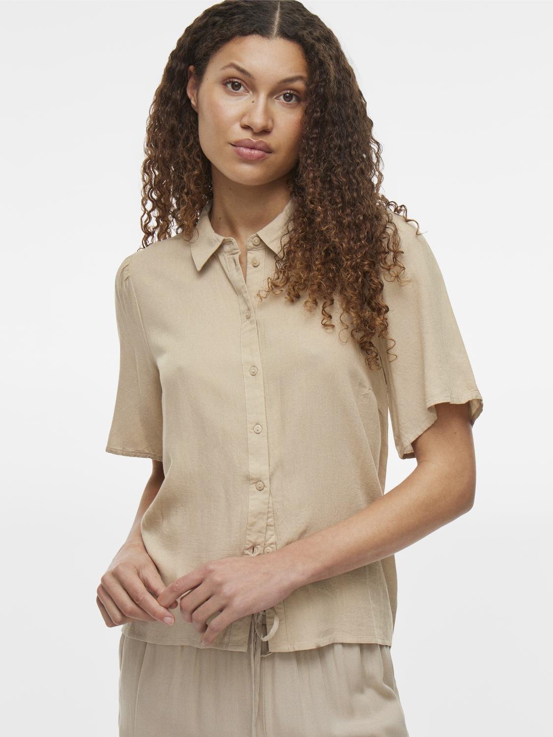 VIPRICIL Shirt - Feather Gray - VERO MODA & VILA Bergvik